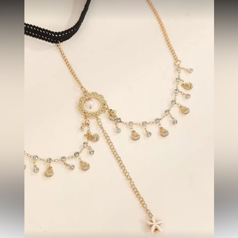 Gold Chain Leg Jewelry R289 - Picture 3 of 4